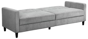 Jasnoszara sztruksowa rozkładana sofa 82 cm Hartford – Støraa