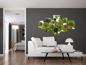 Obraz pasiastych kulek (125x70 cm)