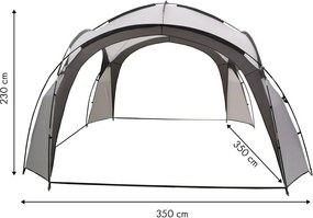 Pawilon ogrodowy, eventowy namiot imprezowy ST001, szary