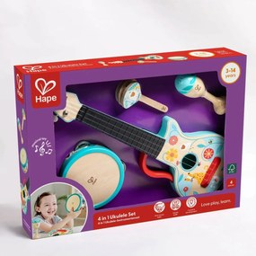 Hape Zestaw instrumentów perkusyjnych 4w1