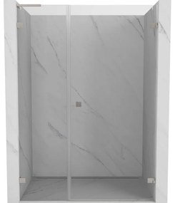 Mexen Lunar-B L drzwi prysznicowe uchylne prawe 140 cm, transparent, nikiel szczotkowany - 832SL-140-050-97-00-P
