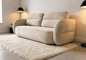 Kanapa Blando – sofa z funkcją spania DL i pojemnikiem na pościel, nowoczesna do salonu