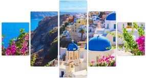 Obraz - Santorini, Grecja (125x70 cm)