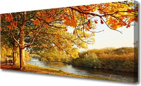 Obraz canvas Drzewo nad Lustrem Jeziora