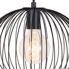 Designerska lampa wisząca czarna - Wire Dough
