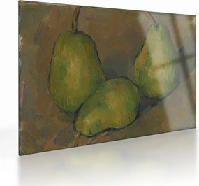 Obraz na szkle - Paul Cézanne, Three Pears, reprodukcje (70x50 cm)