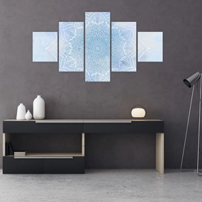 Obraz - Zimowa mandala (125x70 cm)