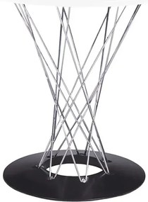 Biały okrągły stół designerski - Praxon