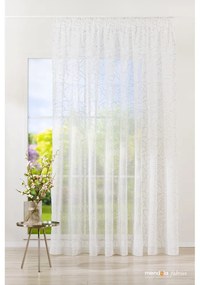 Biało-szara firanka 140x245 cm Amanda – Mendola Fabrics