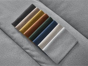 Jasnoszary aksamitny narożnik (lewostronny/z szezlongiem) Sierra – Bobochic Paris