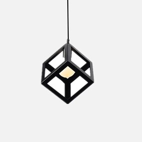Lampa sufitowa metalowa loft sześcian wisząca AT14-3SZ-Czarna