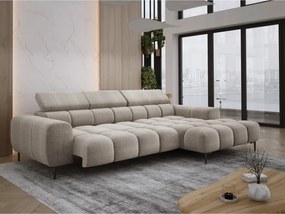 Narożnik PLAZA S Prawostronny z elektryczną regulacją siedziska w tkaninie EDEN 04 WERSAL