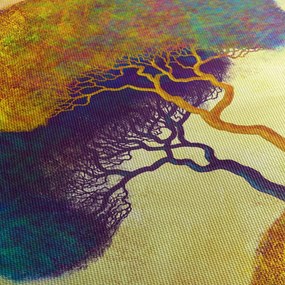 Obraz - Drzewa na wzgórzu (170x50 cm)