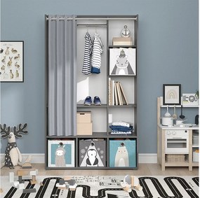 Szafa dziecięca szary 105.8x38x178.1 luigi