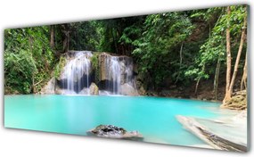 Szkło Ozdobne do Kuchni Kaskada nad Cichym Jeziorem