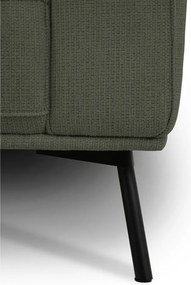 Ciemnozielony narożnik z tkaniny szenilowej (lewostronny/w kształcie litery L) Amsterdam – Scandic