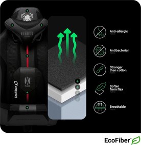 Fotel gamingowy Diablo X-Player 2.0 King Size czarno-biały