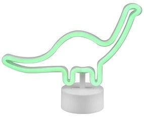 Biała lampa stołowa LED (wys. 20 cm) Bronto – Reality