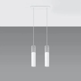 Lampa wisząca BORGIO 2 biała