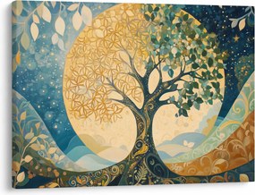 Obraz – Drzewo życia w księżycu (70x50 cm)