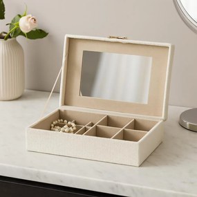 Szkatułka na biżuterię z kokardą, 25 x 7,5 x 15,5 cm