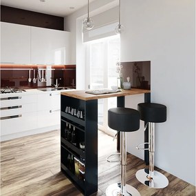 Stół barowy dąb 57x117x106