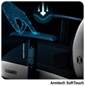 Fotel gamingowy Diablo X-Gamer 2.0 Normal Size, Snow White