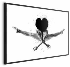 Plakat Skok 30x21 cm z ramą czarną z marginesem ARTGEIST B
