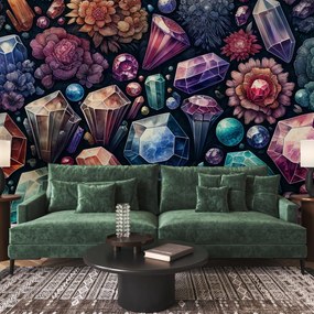 Fototapeta - Kwiatowe diamenty (196x136 cm)