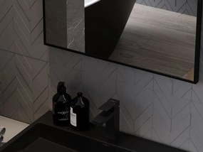Mexen Loft lustro łazienkowe prostokątne 60 x 50 cm, rama czarna - 9852-060-050-000-70
