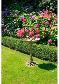 Brązowe ogrodowe poidełko dla ptaków Garden Pleasure