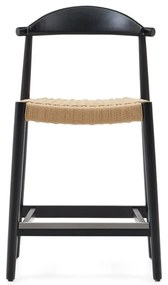 Czarny drewniany hoker ogrodowy Nina – Kave Home