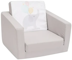 Sofa rozkładana New Baby Elephant, szara