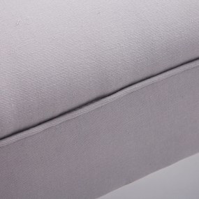 Ławka HOMCOM do sypialni Ławka tapicerowana ławka MDF Pianka szara