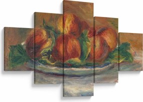 Obraz - Auguste Renoir, Peaches on a  Plate, reprodukcje (125x70 cm)