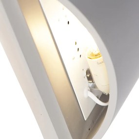 Przemysłowa lampa ścienna beton szara - Creil