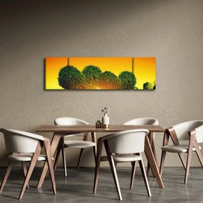 Obraz - Serce w koronach drzew (170x50 cm)