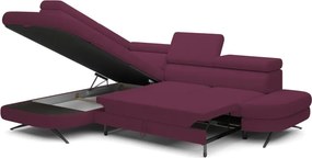 Narożnik OTIS L Lewostronny Regulowane Zagłówki wolnostojący tkanina AURORA 09 WERSAL