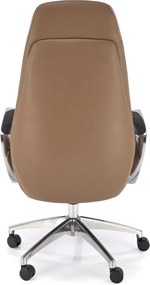 Ciemno-beżowy fotel gabinetowy Darwin Halmar