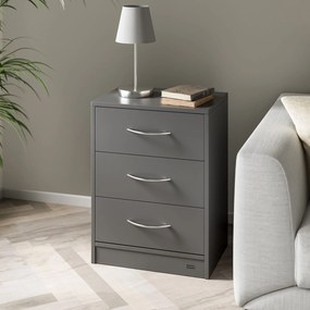 Casaria Szafka nocna ELOISE z podświetleniem, 54x39x28cm, antracytowa