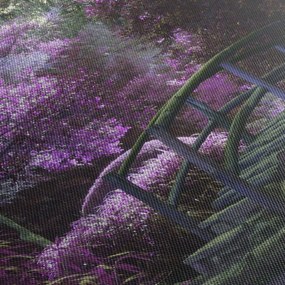 Obraz fioletowego ogrodu (125x70 cm)