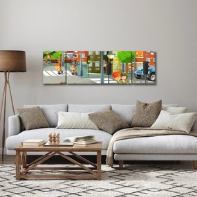 Obraz - Dziecięce miasteczko (170x50 cm)