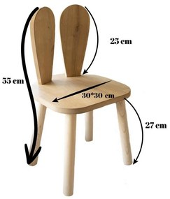 Krzesełko dla dzieci Bunny Chair – brązowe