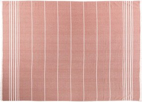 Bawełniany koc w kolorze terakoty 150x200 cm Solene – Tiseco Home Studio