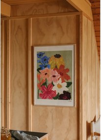 Plakat 50x70 cm Flowers on Sage Green – Carla Llanos – The Poster Club