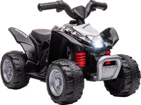 AIYAPLAY Elektroquad, Kinderquad, 2,8 km/h, Reflektor LED, dla 1,5-3 lata, czarny, 65,5 x 38,5 x 43,5cm