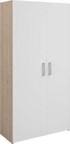 Szafka na pralnię – Jasny naturalny i biały – S92 x W184 cm – ERKANO