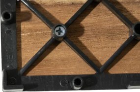 Płytki drewniane teak 30x30 cm na balkon i taras, 22 sztuki