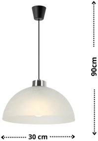 Chromowana nowoczesna lampa wisząca - M051 - Ilva