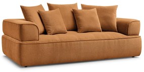 Musztardowa sofa z tkaniny szenilowej 237 cm Whesley – Bobochic Paris
